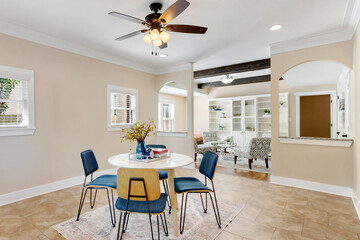 a home dining room