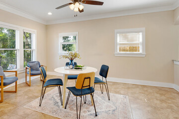 a home dining room