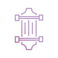 Obraz premium longborad icon with white background vector stock illustration