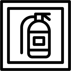 Obraz premium Fire Extinguisher, Signaling, Warning, Signal, Signs, Danger Icon
