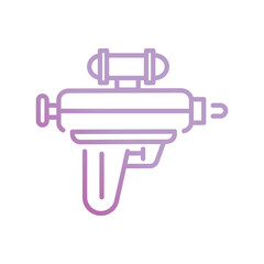 water gun icon with white background vector stock illustration