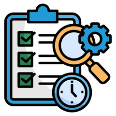 Audit Process  Icon Element For Design