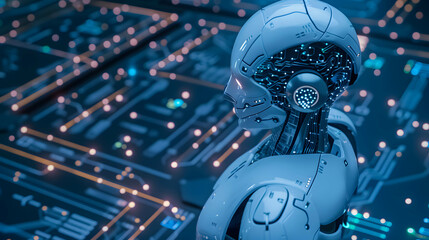 Setting plans and strategies using AI or artificial intelligence to help in doing business and investing for humans, analysis or research data and information and risk management