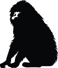 baboon silhouette