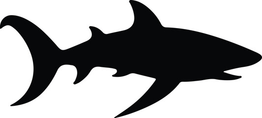 Fototapeta premium baskingshark silhouette