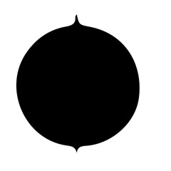 Obraz premium black and white circle