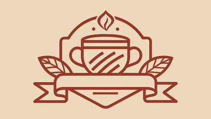 set of coffee shop logo line art vector illustration