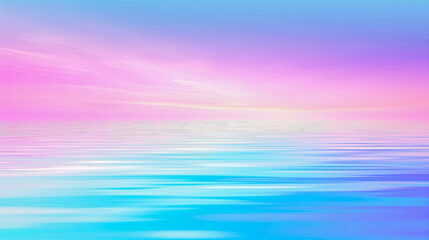 serene seascape under a dreamy sky, where soft pink meets tranquil blue, creating a peaceful and...