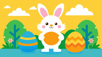 easter coloring pages for kids vector illustration 