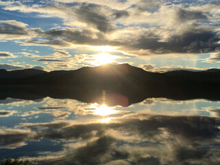 Lake Reflection Sunset
