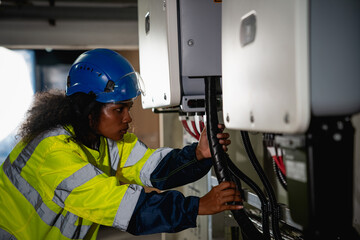 Engineers inspected the electrical switchboard and verified the operational voltage range....