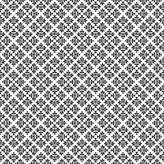 Black and white seamless abstract pattern. Background and backdrop. Grayscale ornamental design.