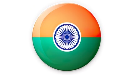 Indian National Flag - Badge background