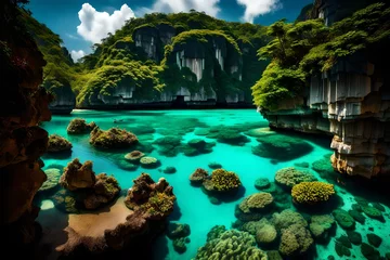 Fototapeten tropical island in the sea © Muhammad