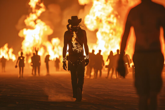 Burning Man Festival: Surreale Kunst und gemeinschaftliche Feier in der Wüste