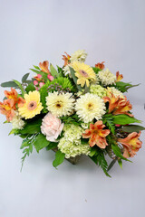 Large vase of flowers