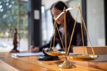 Brass scales are placed on lawyers desks in legal advice offices as a symbol of fairness and integrity in the High Court decision making. Brass scales were used as a symbol of honesty and justice.