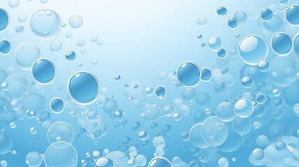 Soap bubbles on a blue background healthcare