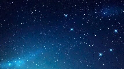 Fototapeta na wymiar Blue night starry sky, space, background for screensaver. Astrology, horoscope, zodiac signs