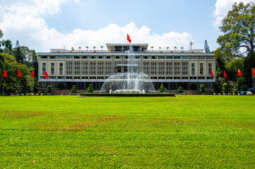 Independence Palace in Ho Chi Minh City, Vietnam. Independence Palace is known as Reunification...