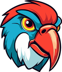 Bold Macaw Head Vector Art Exquisite Macaw Head Profile