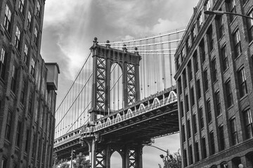 Fototapeta na wymiar Manhattan Bridge, Manhattan, New York