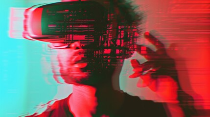 Immersive Virtual Reality Experience with Glitch Aesthetics