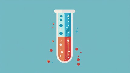 A sleek and simple icon representing a test tube, symbolizing the essence of scientific research and laboratory work
