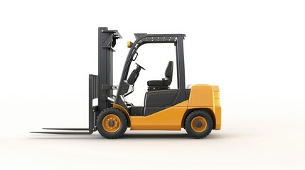Forklift Truck Isolated for Graphic Design
