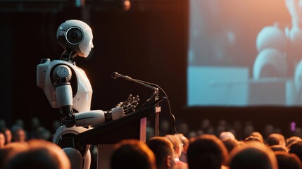Empowering Tomorrow: AI Speaker Takes Center Stage