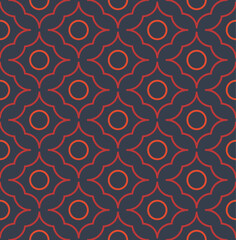 Abstract victorian seamless pattern. Vector art deco background. Geometric illustration. - 756700963