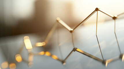 Sun rays on the window. AI generated art illustration.