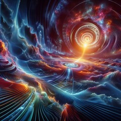 Fractal Fusion: Infinite Patterns, Ethereal Visions