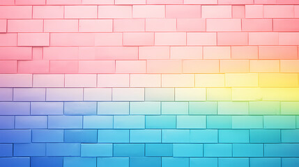 Colorful walls and bricks