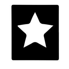 star icon silhouette