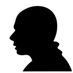 silhouette of head