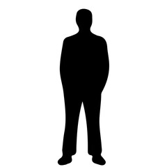 silhouette of a man