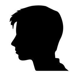 silhouette of a head