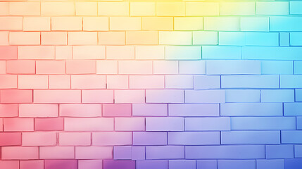 Rainbow reflects colorful sunlight on the textured surface of the wall
