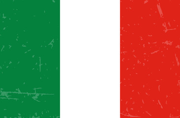 Naklejka premium Flag of Italy