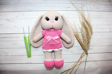 handmade toy, knitted item