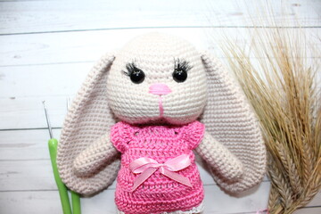 handmade toy, knitted item