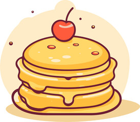 Pancake Pixel Perfect  Exquisite Vector Illustrations