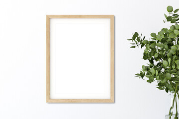 Mockup frame minimalist, 3d render