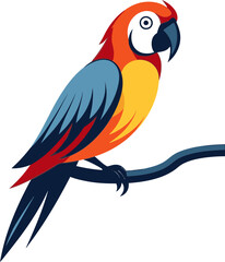 Vectorized Vibrance  Parrot Illustrations in Technicolor Splendor