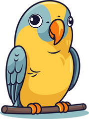 Aerial Aviary  Parrot Vector Art Taking Flight with Style