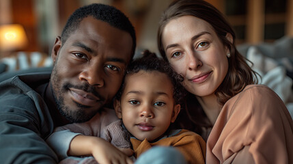 Fototapeta premium A diverse family enjoying quality time together. Showcasing love, unity, and connection across different family structures