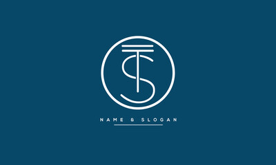 TS, ST, T, S, Abstract Letters Logo Monogram