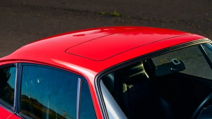 Foto op Canvas Car roof with a sunroof © The Image Engine