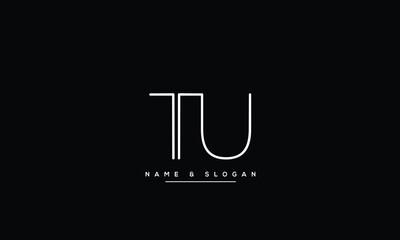 TU, UT, T, U, Abstract Letters Logo monogram